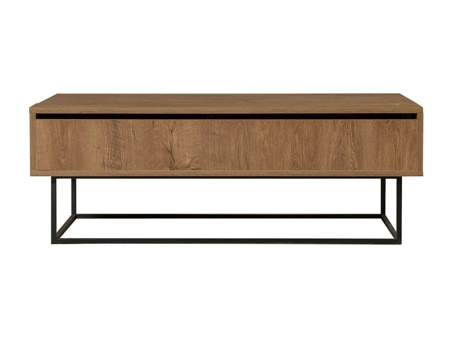 Dboc-safeltafel, koffietafel, banktafel, woonkamerplank, 120x60h43 cm, walnoot en zwal