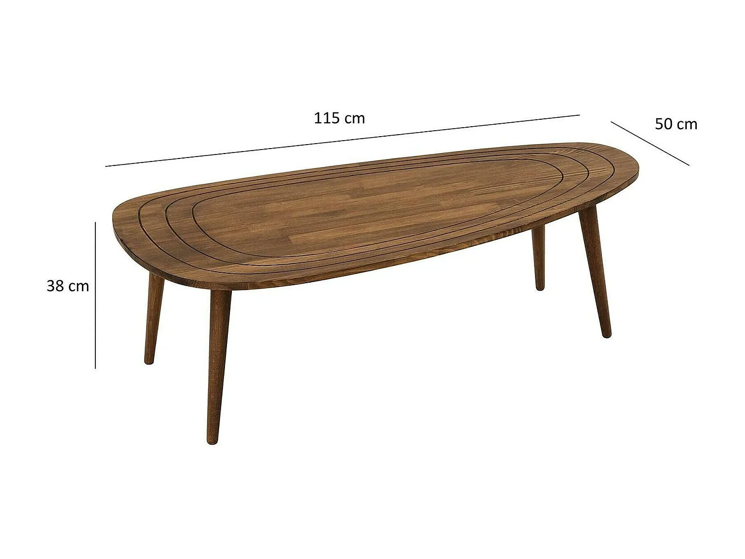Dgalluzz-safstandtafel, Koffietafel, Slaaptafel, Slaaptafel, Aanrecht, 115x50h38 cm, Walnoot