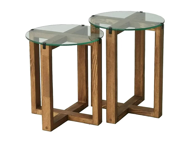 Mesa de café Dlangell, Mesa de centro baja, Revistero para sofá, Estante de la sala de estar, 40x40h50 cm, Nuez