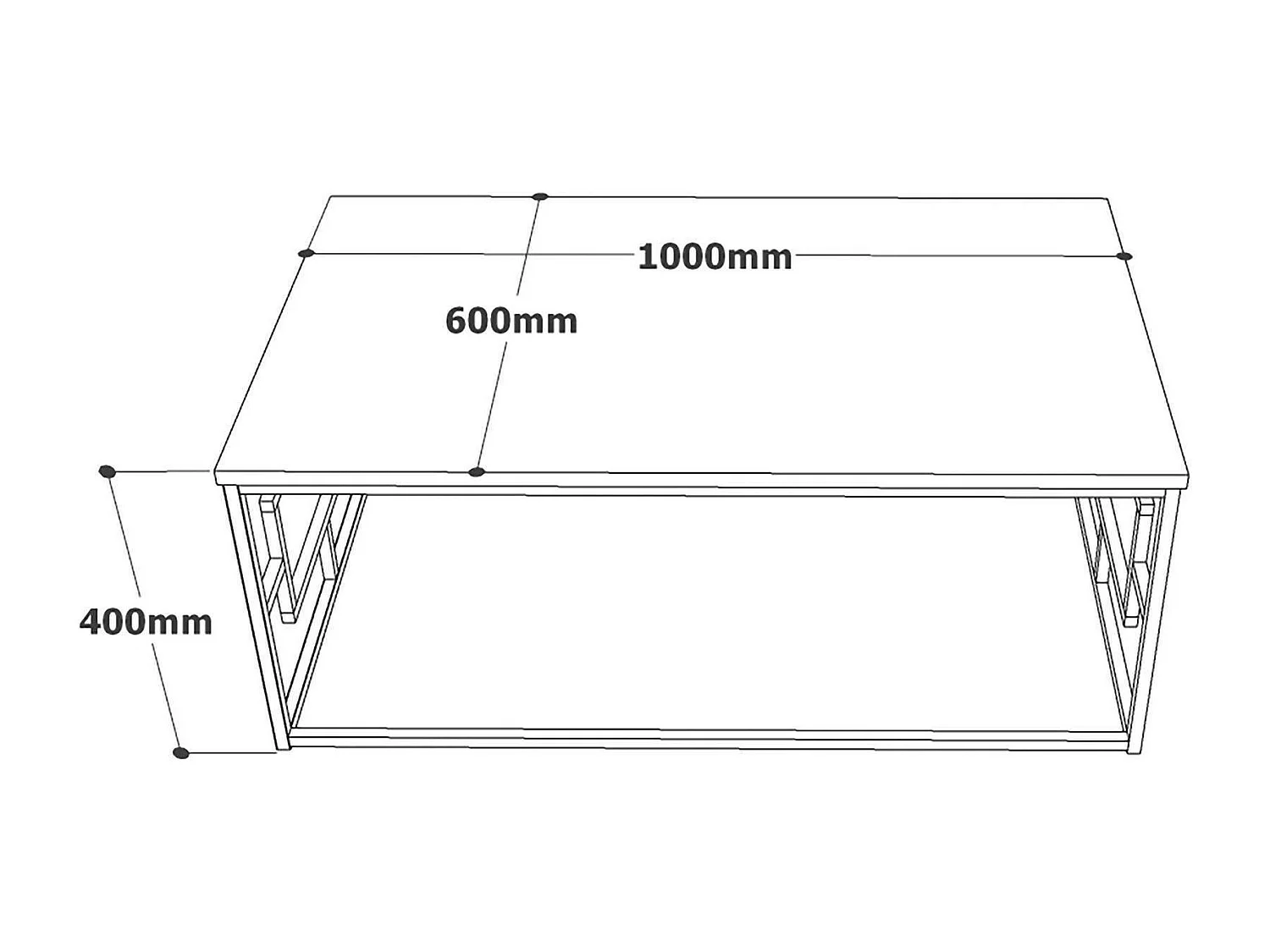 Table basse Cygnus, Table basse, Porte-revues pour canapé, Etagère de salon, 100x60h40 cm, Marbre Blanc et Or