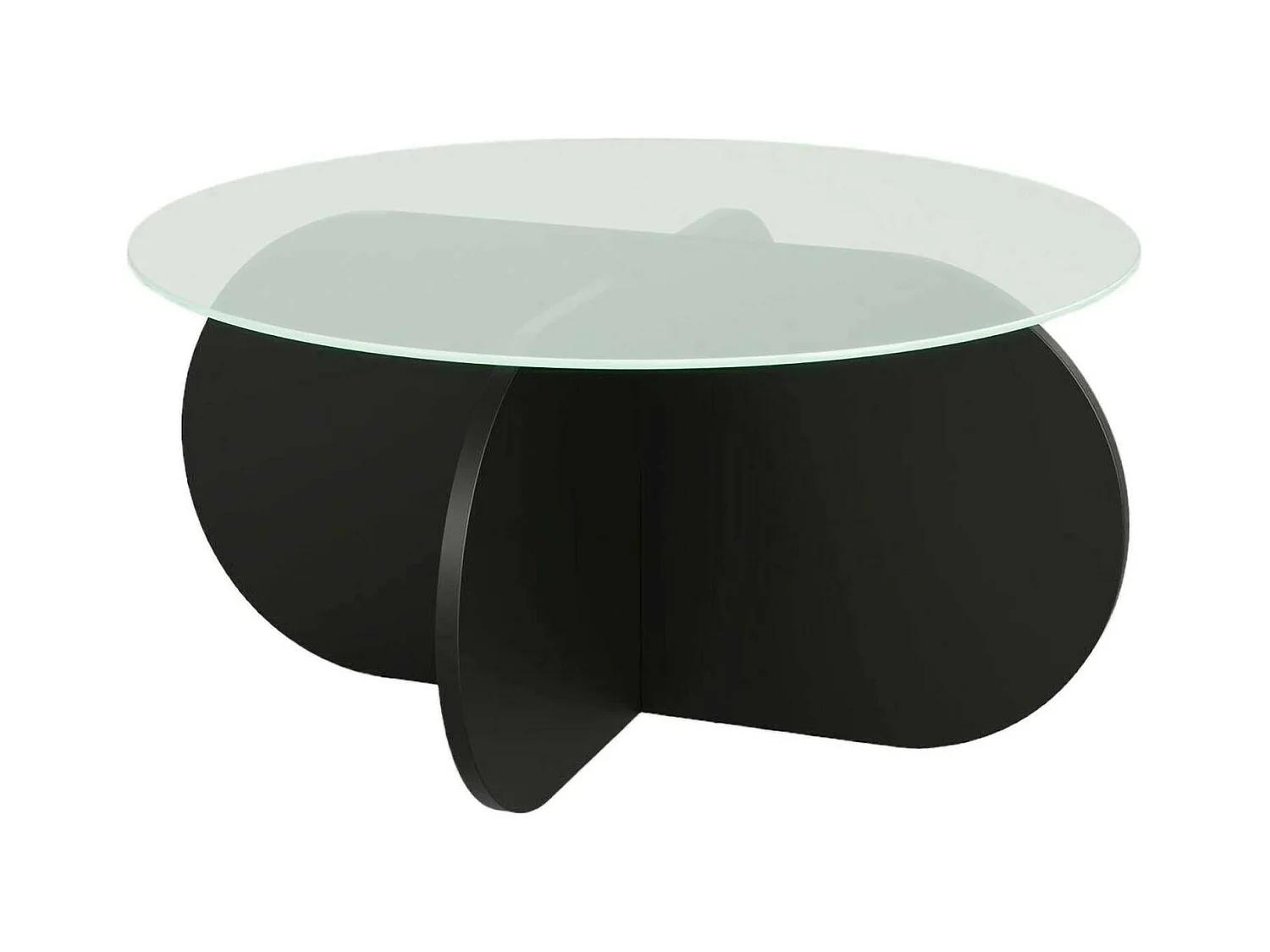 Dalcibiad-safettafel, Koffietafel, Softafhouder, Boedplank, 75x75h35 cm, Zwart