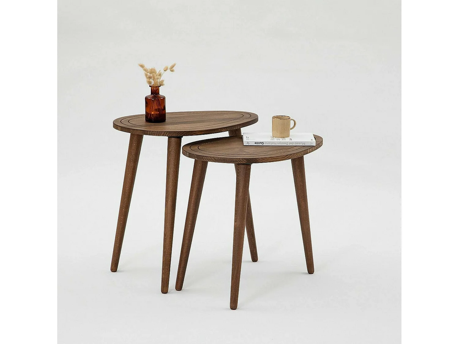 Dmora - Tavolino da salotto Janequeo, 50x33h52 cm, Noce