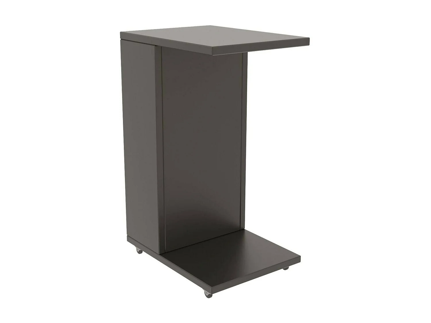 Table basse Belel, Table basse, Porte-revues pour canapé, Etagère de salon, 30x40h63 cm, Anthracite