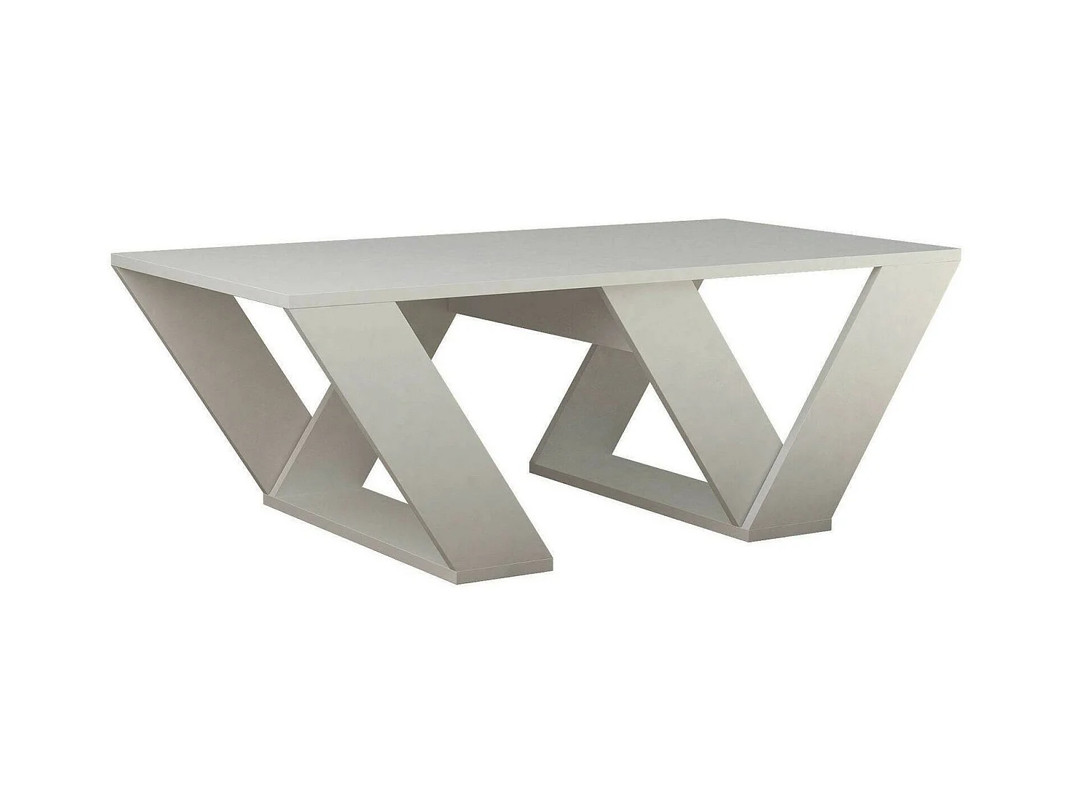 Table basse Jed, Table basse, Porte-revues pour canapé, Etagère de salon, 110x60h40 cm, Blanc