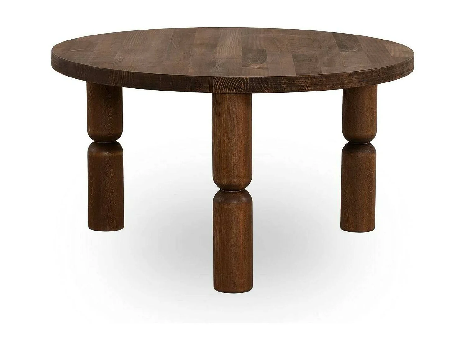 Table basse Vesta, Table basse, Porte-revues pour canapé, Etagère de salon, 70x70h40 cm, Noyer