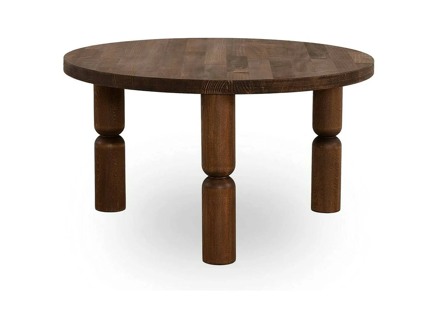Table basse Vesta, Table basse, Porte-revues pour canapé, Etagère de salon, 70x70h40 cm, Noyer