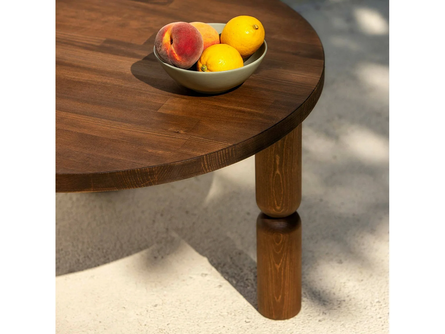 Mesa de café Dpogb, Mesa de centro baja, Revistero para sofá, Estante de la sala de estar, 70x70h40 cm, Nuez