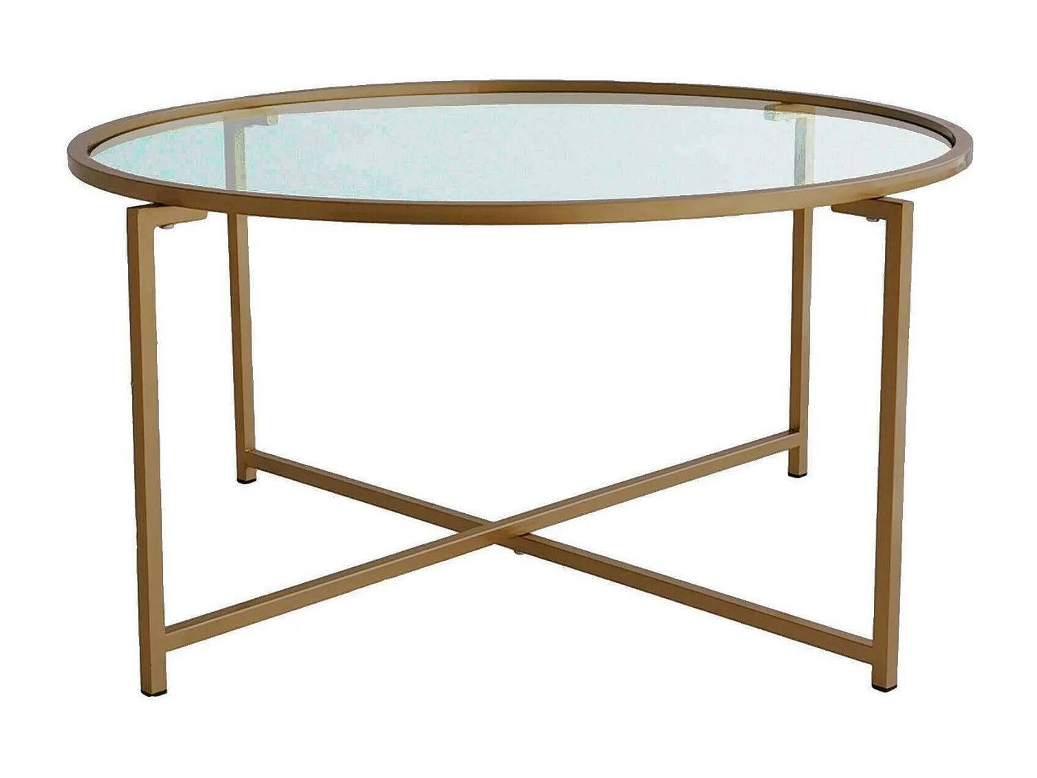 Table basse Cursa, Table basse, Porte-revues pour canapé, Etagère de salon, 83x83h40 cm, Or et Taupe