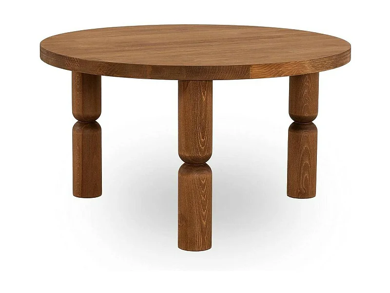 Table basse Vesta, Table basse, Porte-revues pour canapé, Etagère de salon, 70x70h40 cm, Chêne