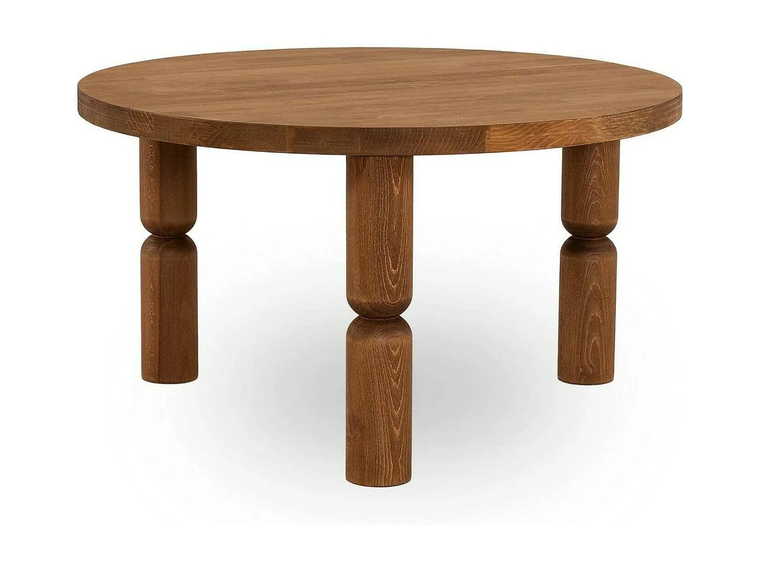 Table basse Vesta, Table basse, Porte-revues pour canapé, Etagère de salon, 70x70h40 cm, Chêne