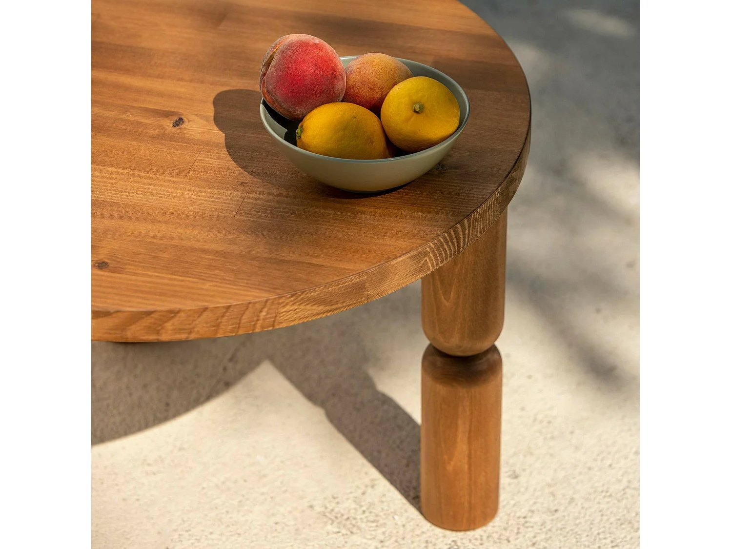 Dmora - Tavolino da salotto Victorien, 70x70h40 cm, Quercia