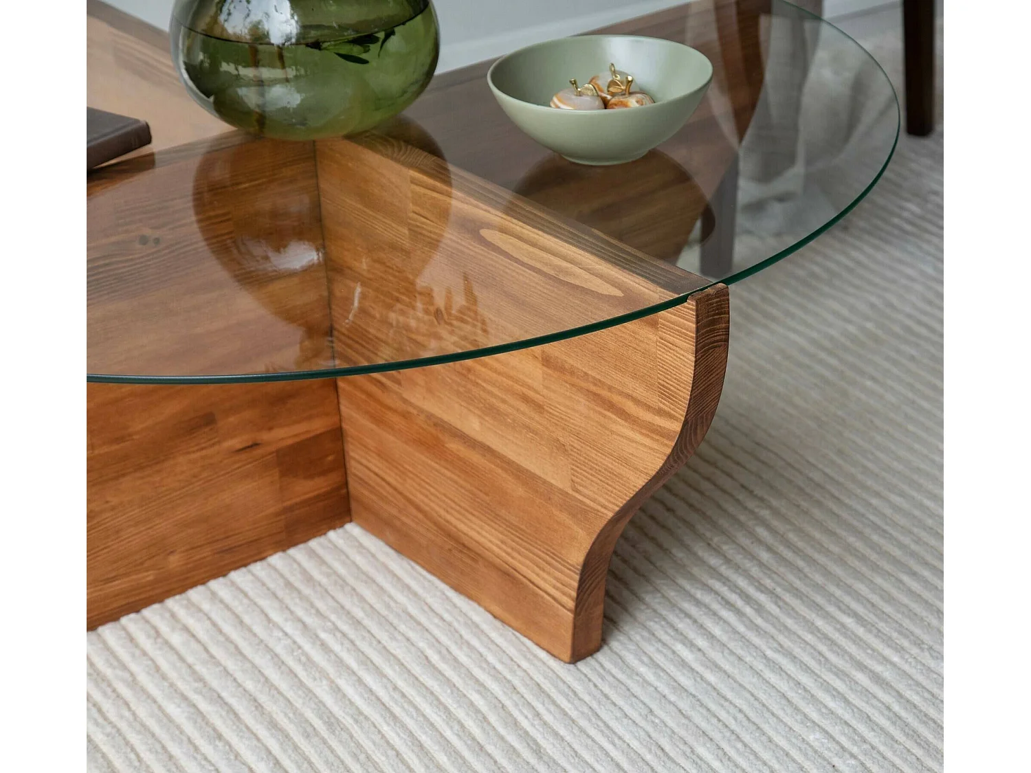 TavLinho de sala de estar Dborrell, Mesa de café, Suporte de revistas para sofá, Prateleira de sala de estar, 92x92h36 cm, Carvalho