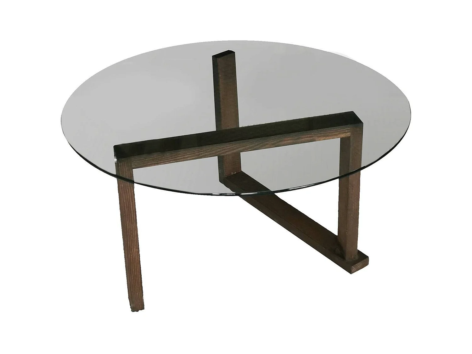 Table basse Denebra, Table basse, Porte-revues pour canapé, Etagère de salon, 80x80h41 cm, Noyer