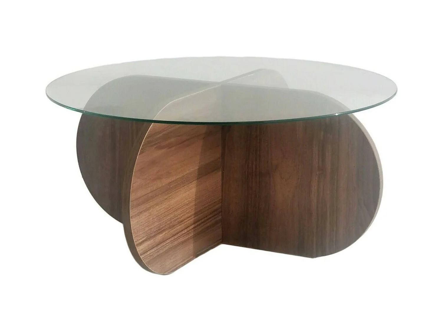 Dalcibiad-safeeltafel, Koffietafeltafel, Softa-entafelhouder, Aanrecht, 75x75h35 cm, Walnoot