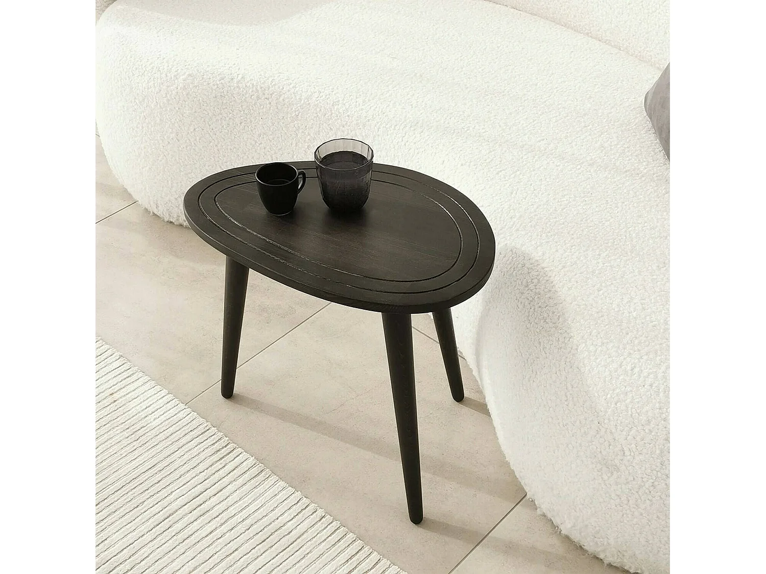 TavolDgaldame Woonkamer Ino, Salontafel, Sofa Review Rack, Woonkamer Plank, 50x33h52 cm, Antraciet