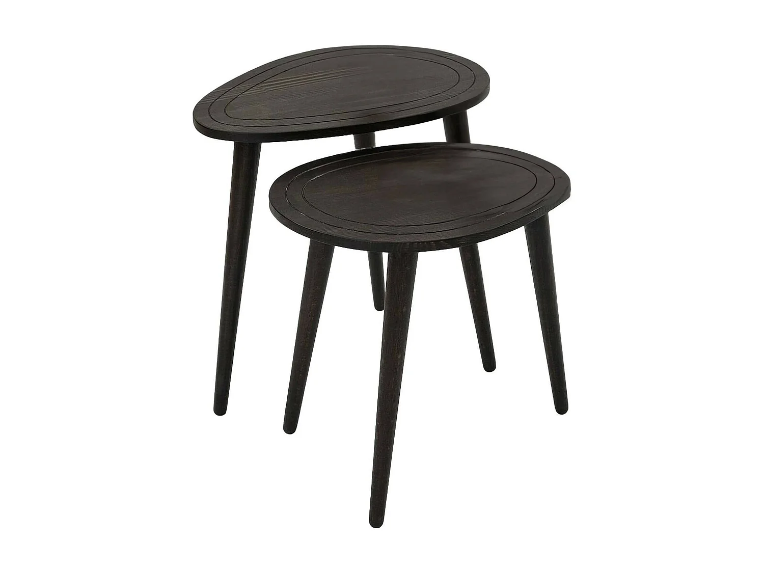 Table basse Azha, Table basse, Porte-revues pour canapé, Etagère de salon, 50x33h52 cm, Anthracite