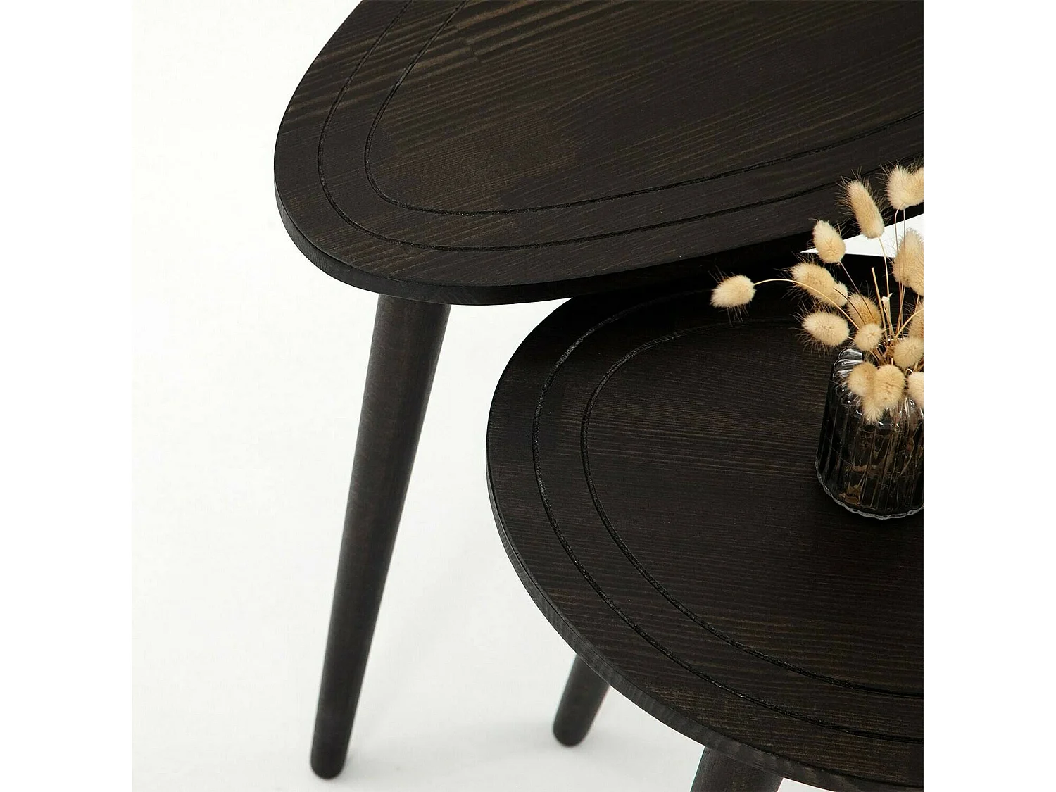 Table basse Azha, Table basse, Porte-revues pour canapé, Etagère de salon, 50x33h52 cm, Anthracite