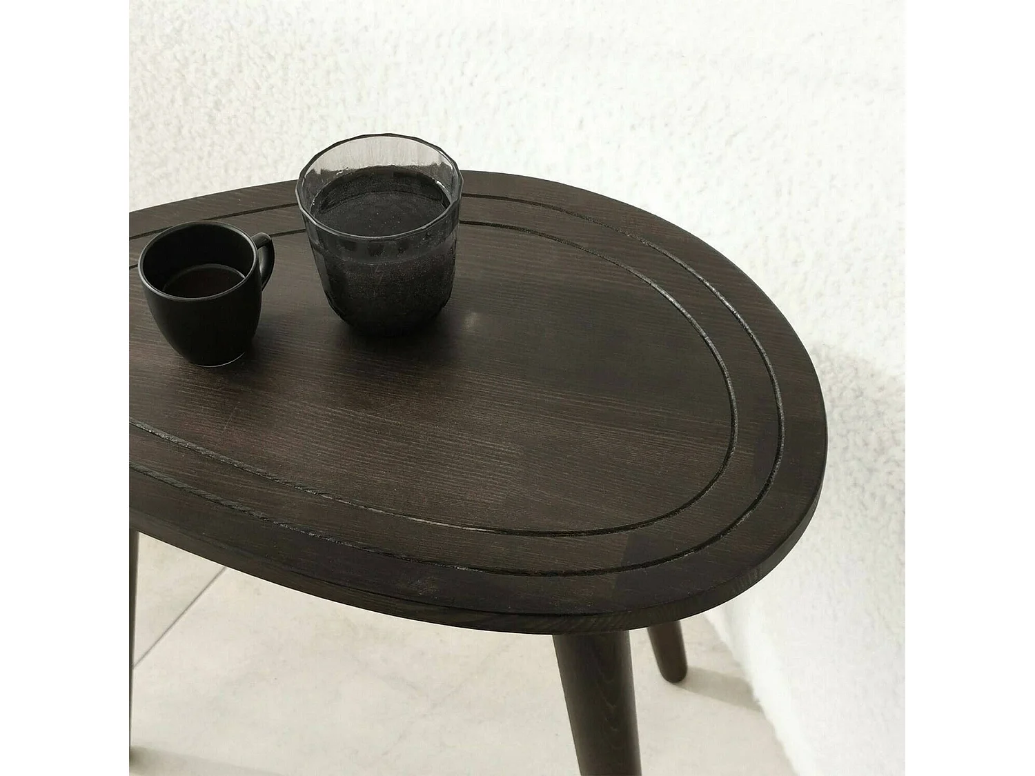 Dmora - Tavolino da salotto Janequeo, 50x33h52 cm, Antracite