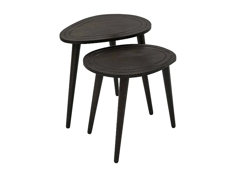Table basse Azha, Table basse, Porte-revues pour canapé, Etagère de salon, 50x33h52 cm, Anthracite
