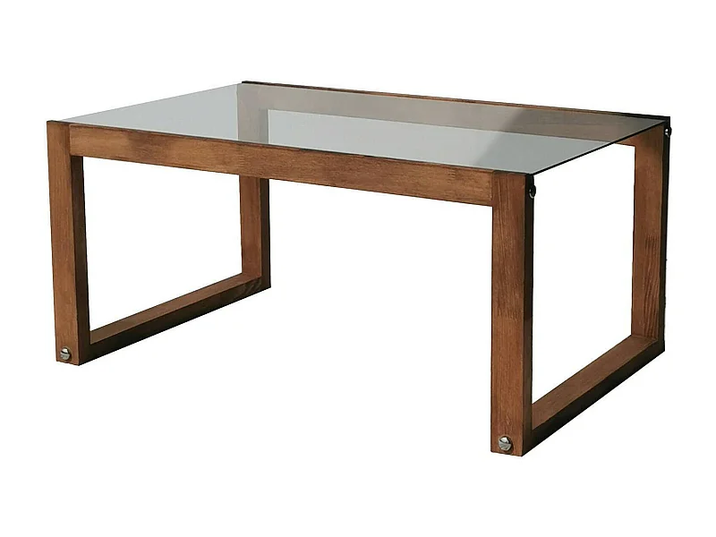 Table basse Gomeisa, Table basse, Porte-revues pour canapé, Etagère de salon, 85x55h40 cm, Chêne