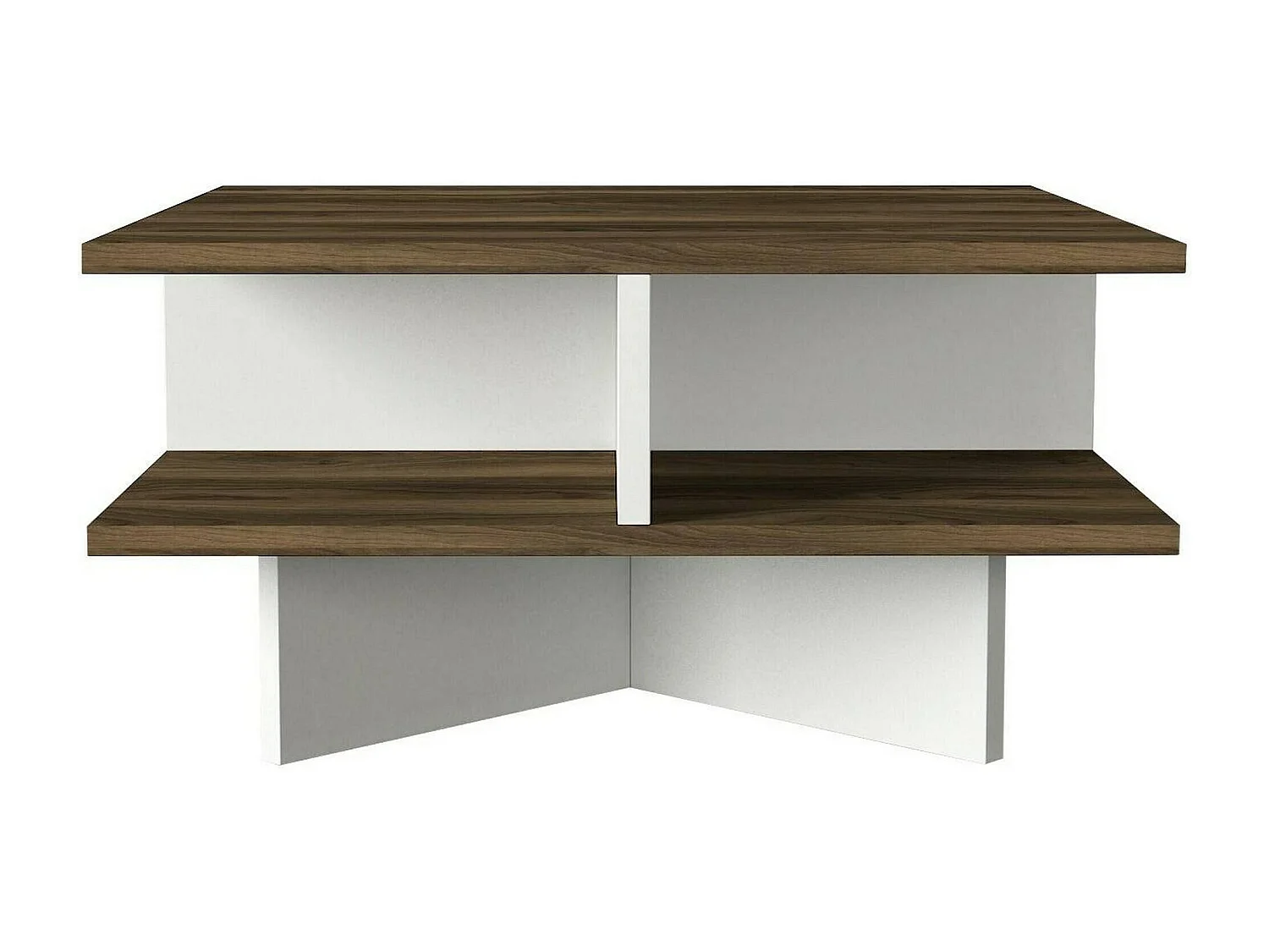 Tavolino da Salotto Sovrani, Multiuso, 60x60x31.2h cm Bianco