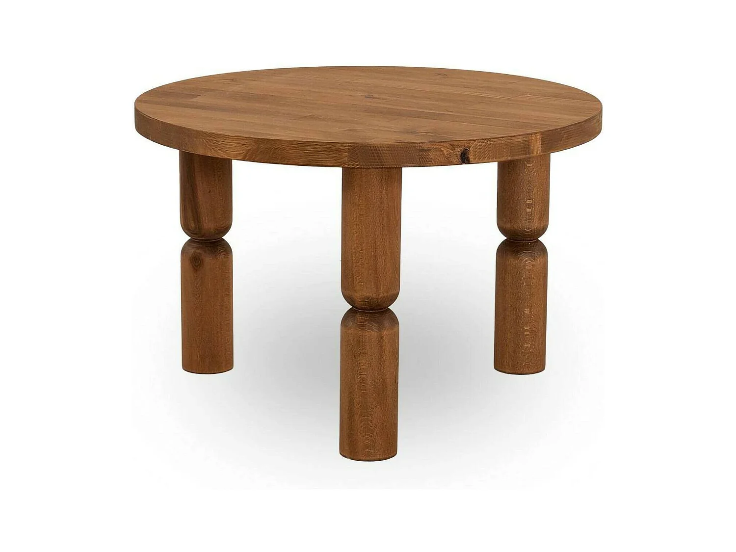 Wohnzimmertisch Dpedron, Niedriger Wohnzimmertisch, Kaffeeregal, Couchtisch für Sofa, 60x60h40 cm, Eiche