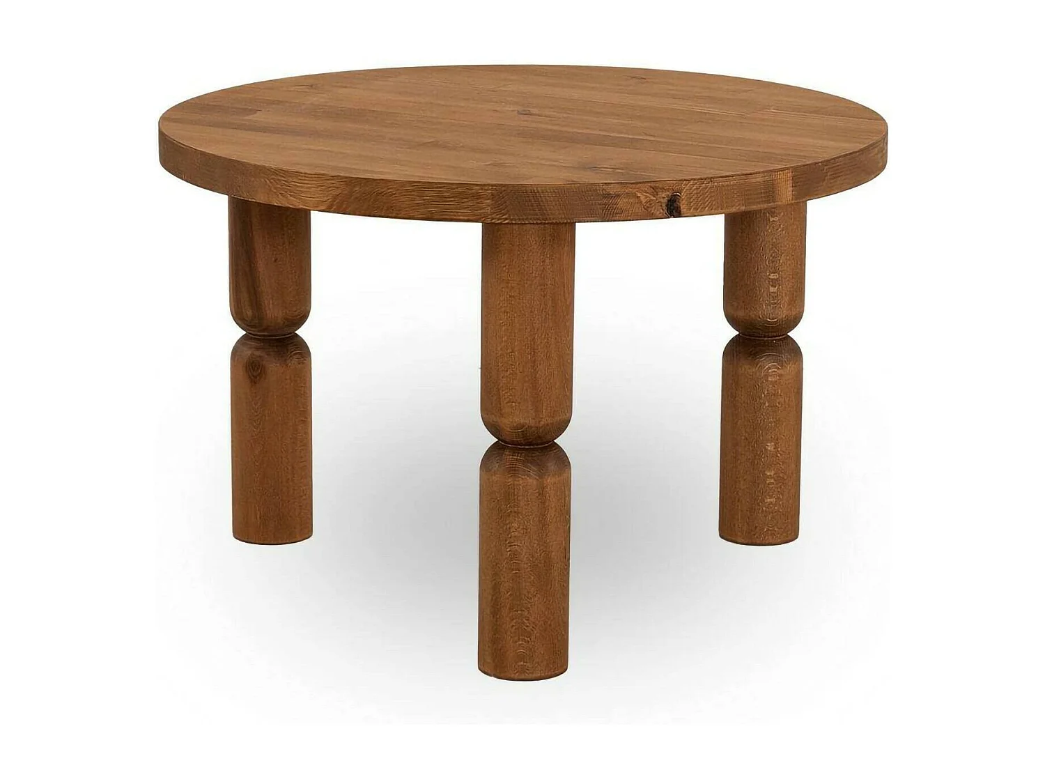 Table basse Pallas, Table basse, Porte-revues pour canapé, Etagère de salon, 60x60h40 cm, Chêne