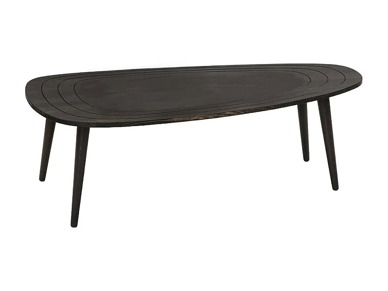 Table basse Beid, Table basse, Porte-revues pour canapé, Etagère de salon, 115x50h38 cm, Anthracite
