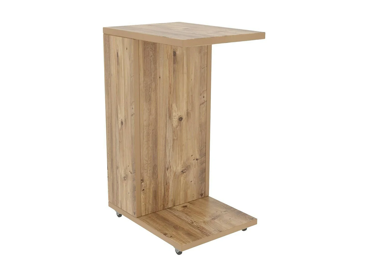 Mesa de sala de estar Dgambazz, Mesa de café baixa, Porta-revistas para sofá, Prateleira para sala de estar, 30x40h63 cm, Carvalho