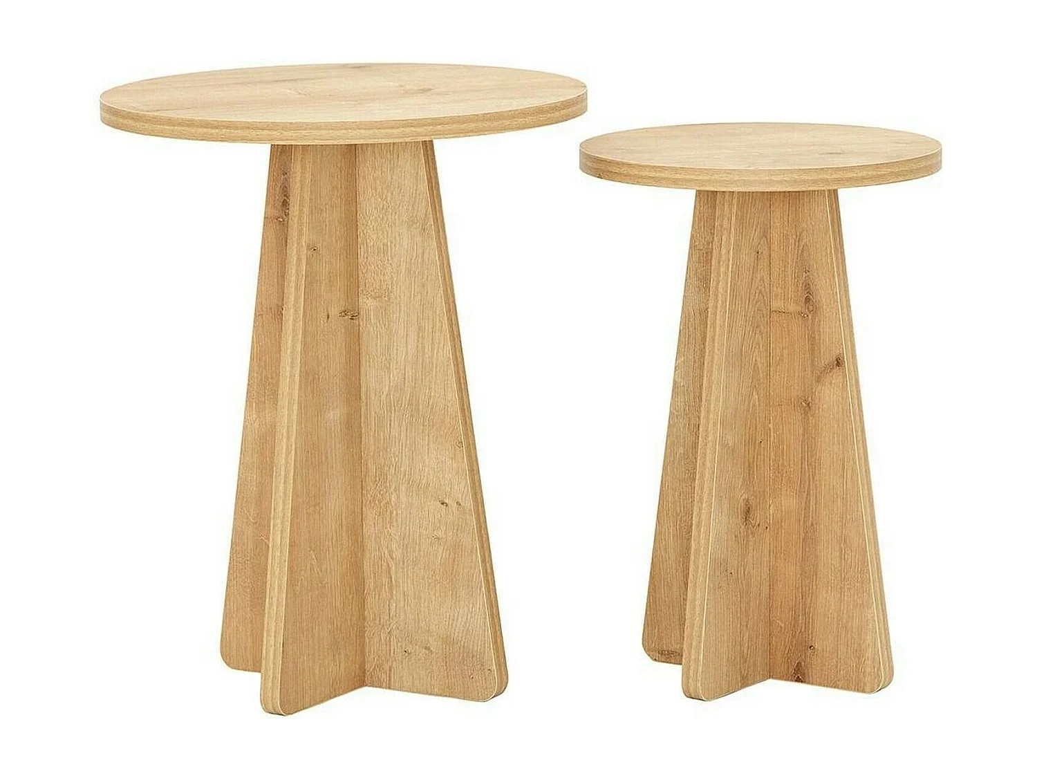 Table basse Eridani, Table basse, Porte-revues pour canapé, Etagère de salon, 40x40h50 cm, Chêne