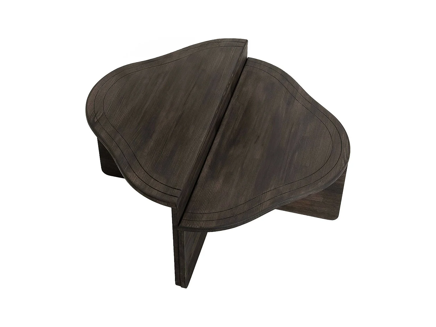Table basse Juno, Table basse, Porte-revues pour canapé, Etagère de salon, 90x90h40 cm, Anthracite