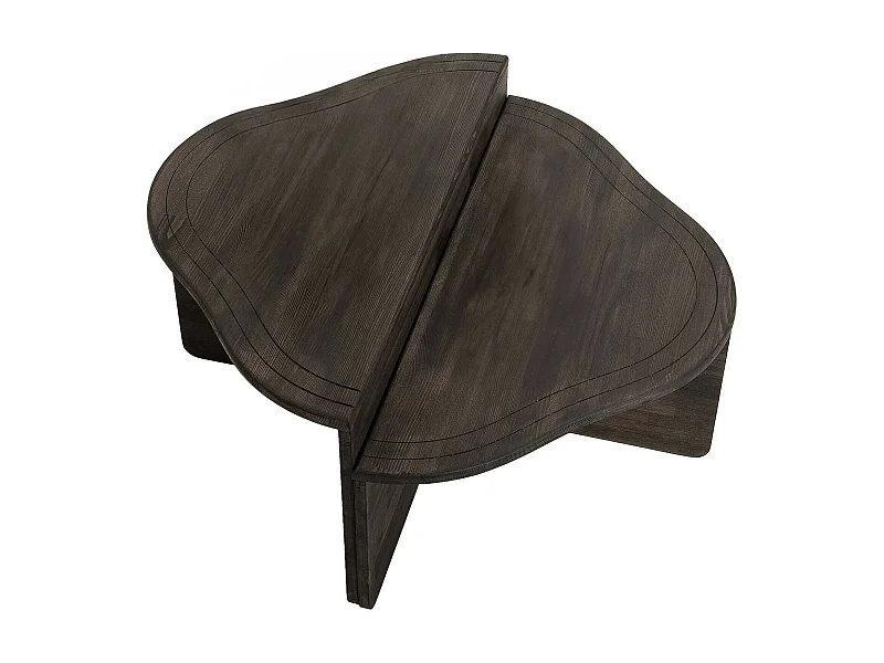 Dmelgrat-safeltafel, Koffietafeltafel, Softafelhouder, Sleunplank, 90x90h40 cm, Antraciet