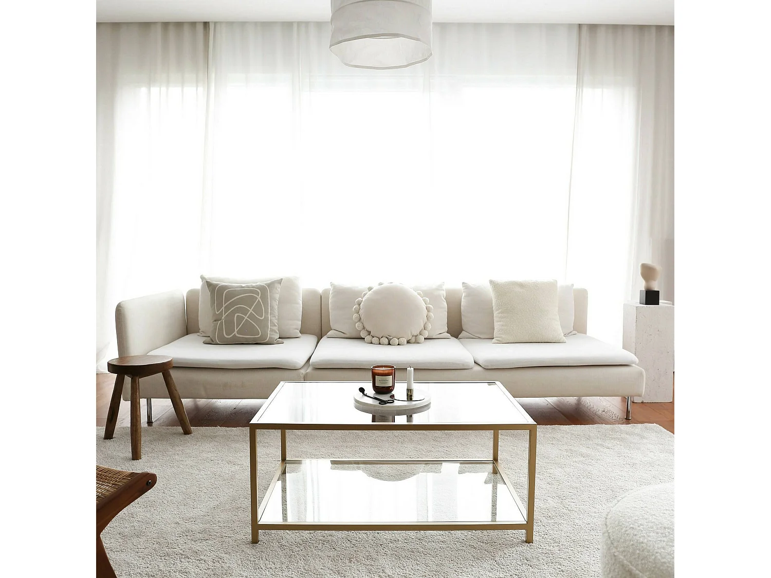 Djureski-sadetafel, Koffietafel, Sofa- en Soodjehouder, Een woonkamerplank, 90x60h40 cm, Goud