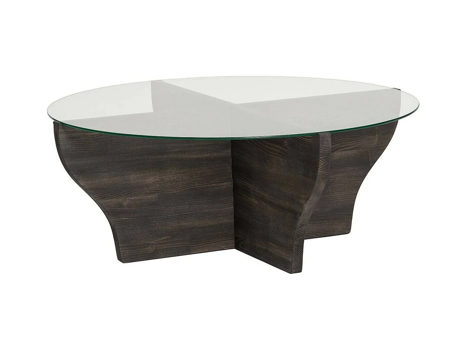 Table basse Almach, Table basse, Porte-revues pour canapé, Etagère de salon, 92x92h36 cm, Anthracite