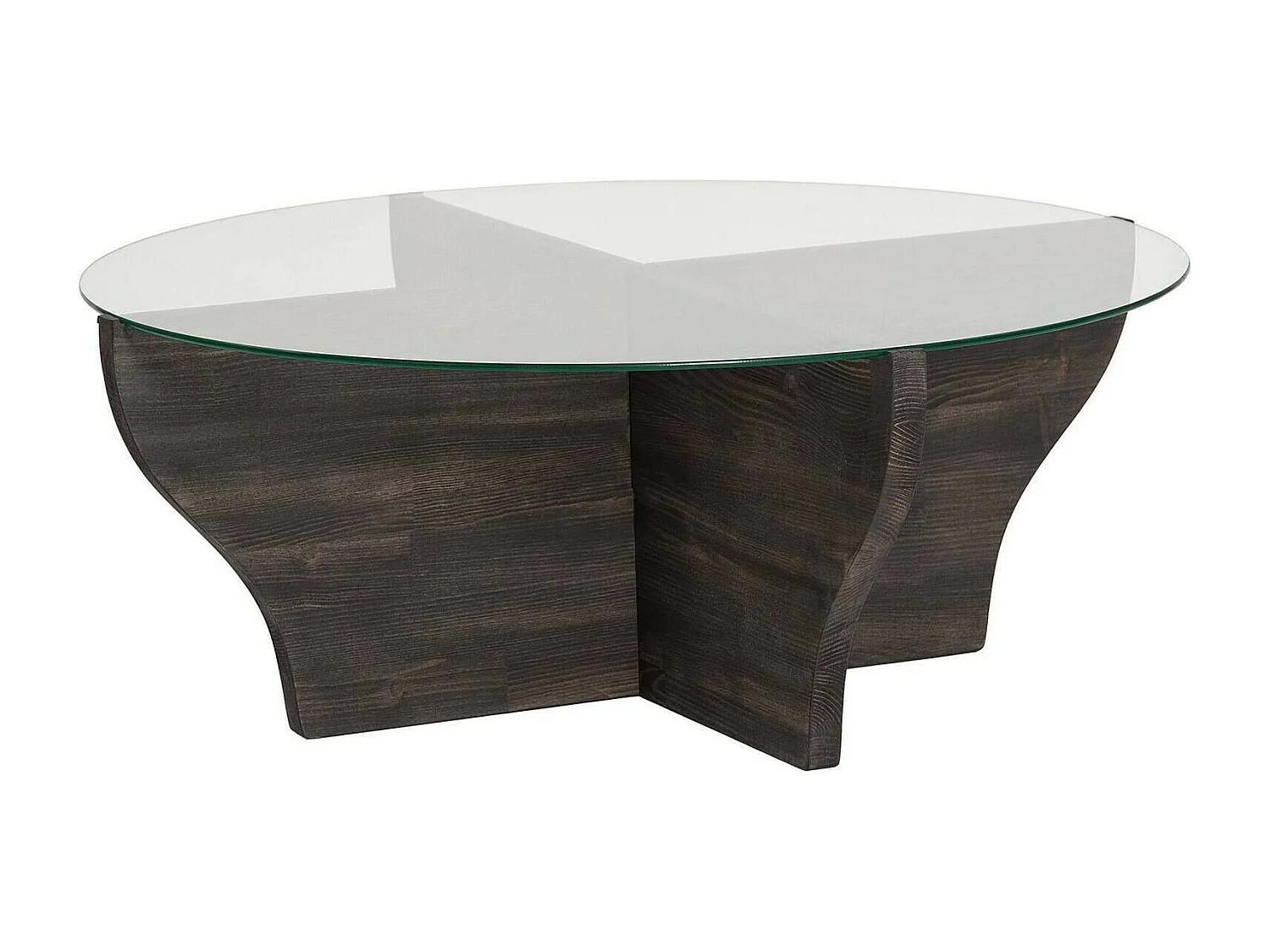 Table basse Almach, Table basse, Porte-revues pour canapé, Etagère de salon, 92x92h36 cm, Anthracite