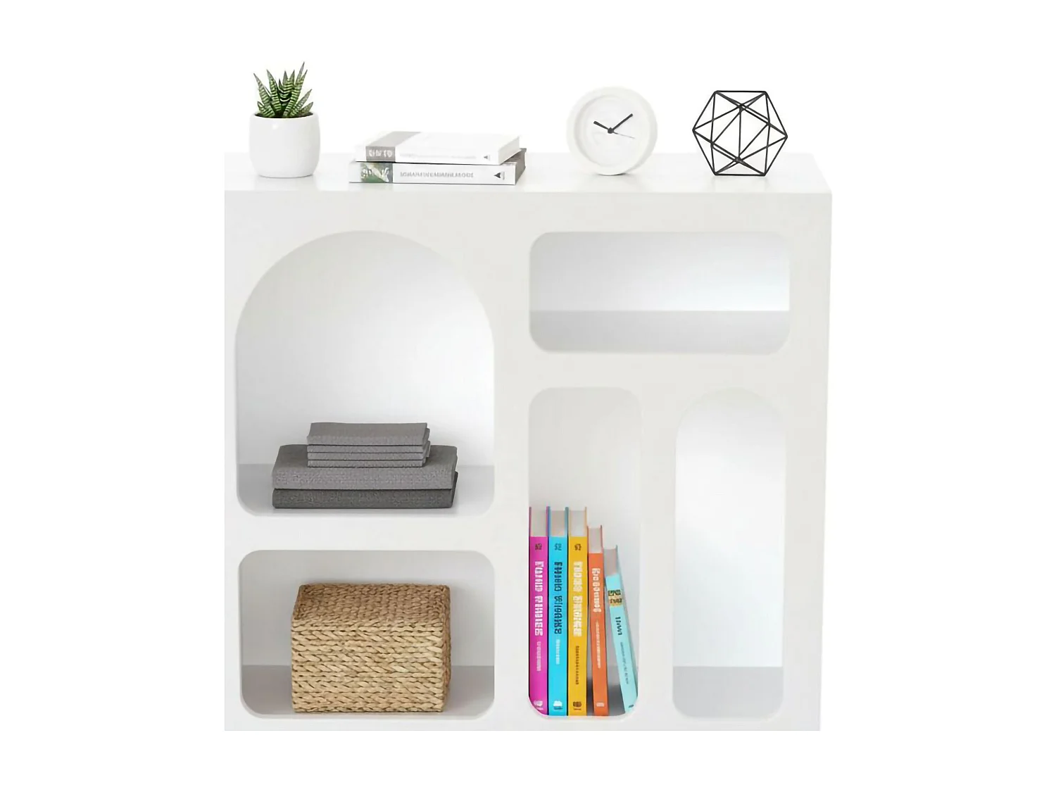 Dgargiul dressoir, buffet in de woonkamer, woonkamer, bijkeuken, 80x35h74 cm, wit