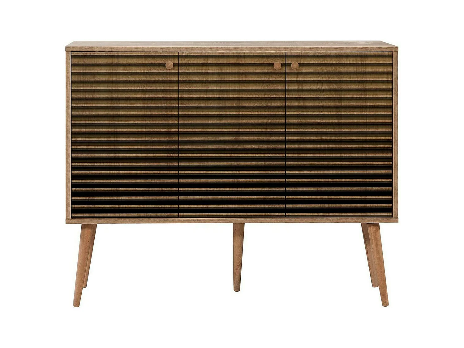 Buffet Nunki, Buffet du salon, Commode de salon, Garde-manger de cuisine, 120x36h90 cm, Chêne