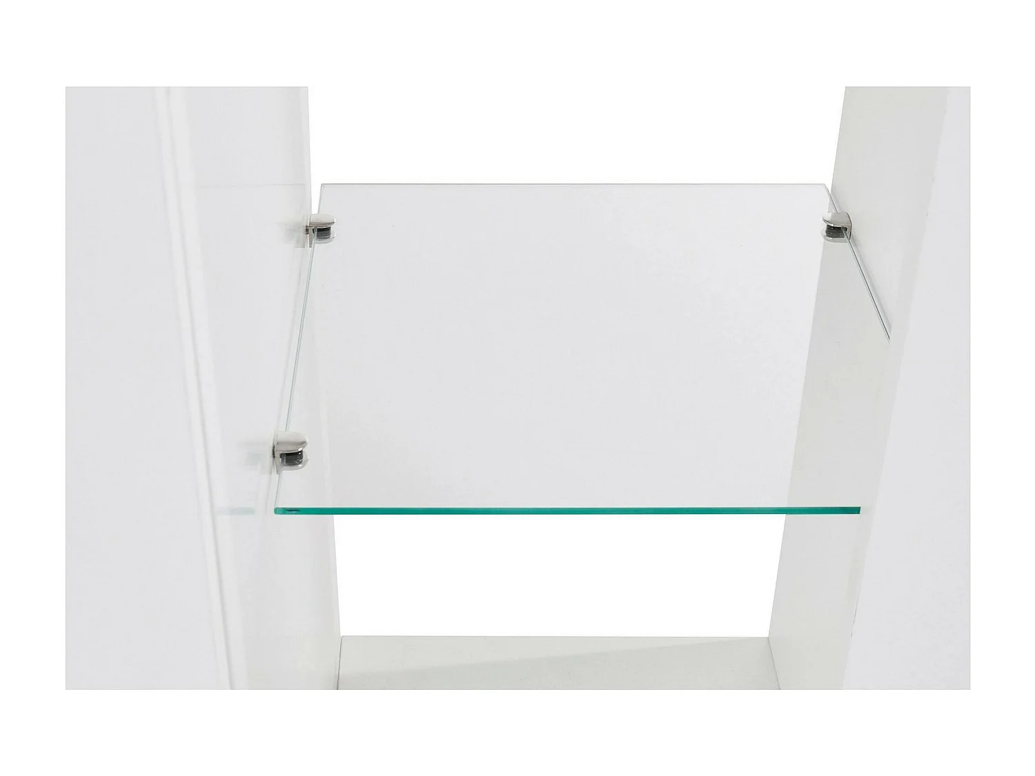 Credenza Andale, 4 Ripiani Made in Italy, 40x200x80h cm Bianco Lucido, Madia