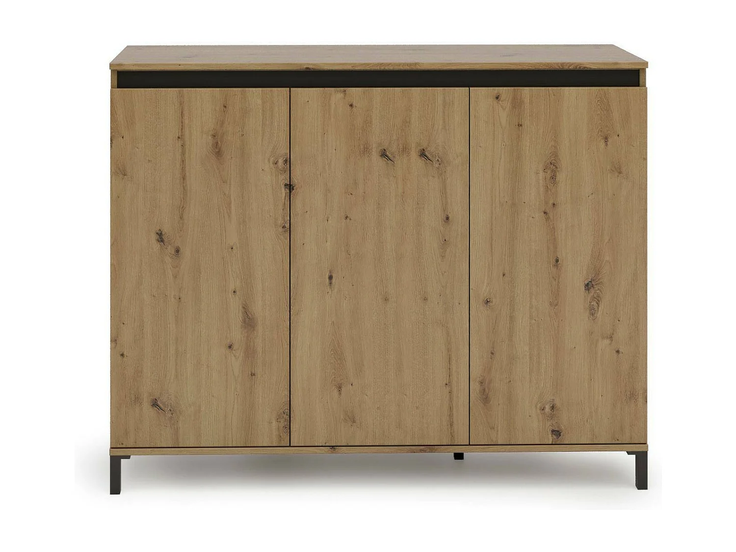 Dceppitell-kast, buffet, woonkamerbuffetO, Keukenplank, Made in Italy, 138x110h40 cm, Wit glanzend en Antraciet