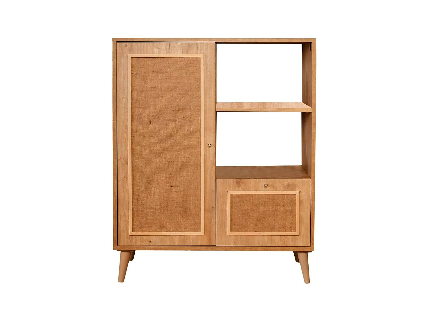 Dpozz Dressoir, Woonkamer Buffet, Woonkamer, Keuken Pantry, 90x40h110 cm, Eiken