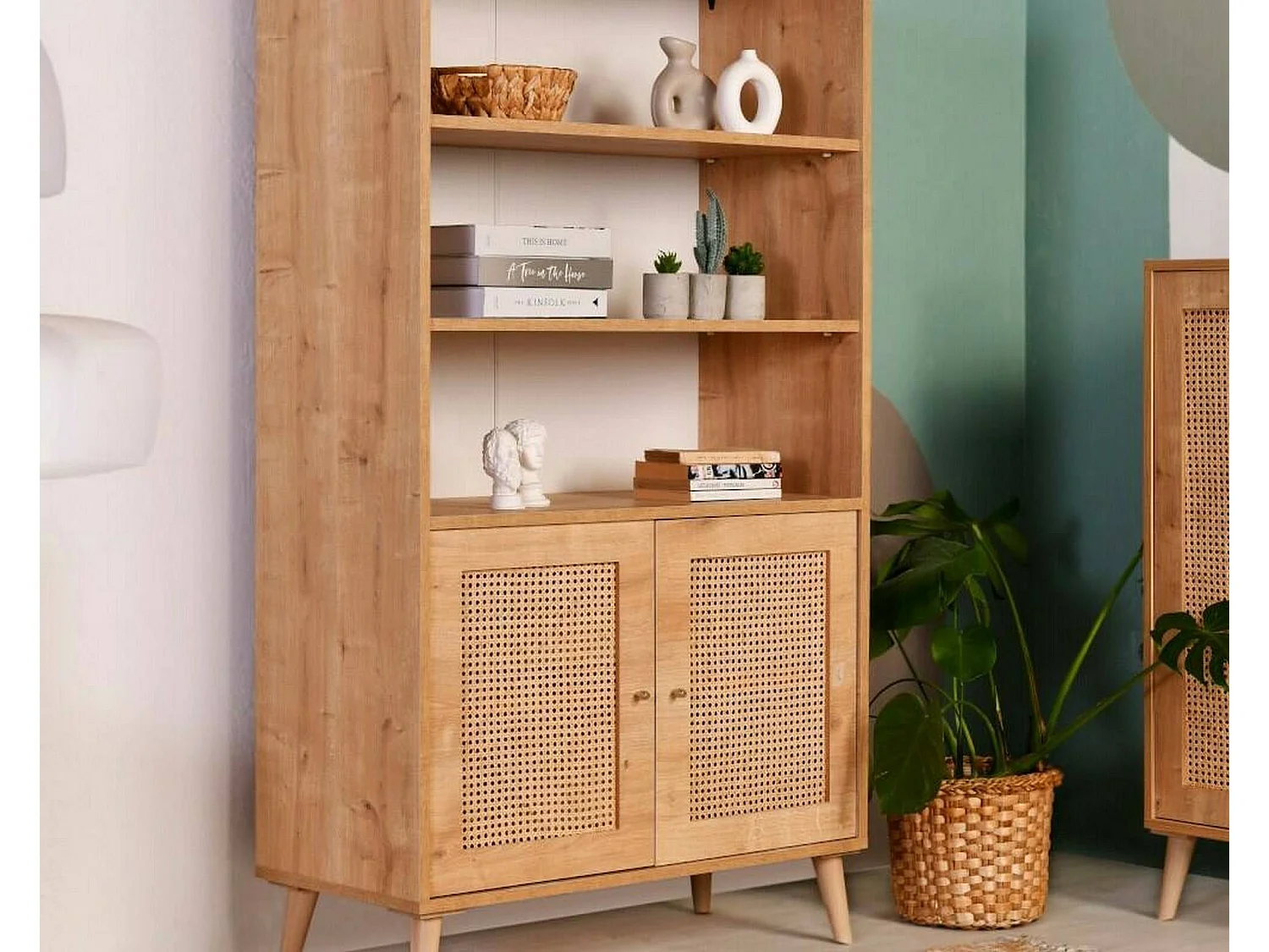 Buffet Catalia, Buffet du alon, Commode de alon, Garde-manger de cuiine, 90x40h110 cm, Chêne