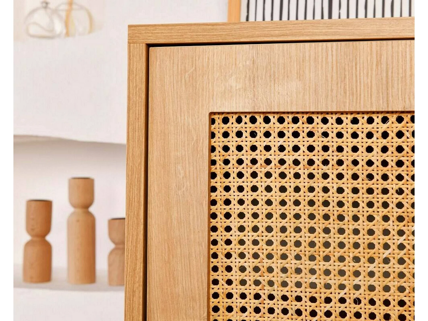 Dmora - Credenza Sfalerite, 90x40h110 cm, Quercia