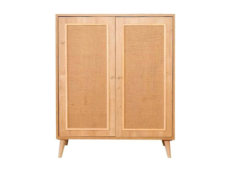 Aparador Dpilegg, Bufé de salón, Aparador de salón, Despensa de cocina, 90x40h110 cm, Roble