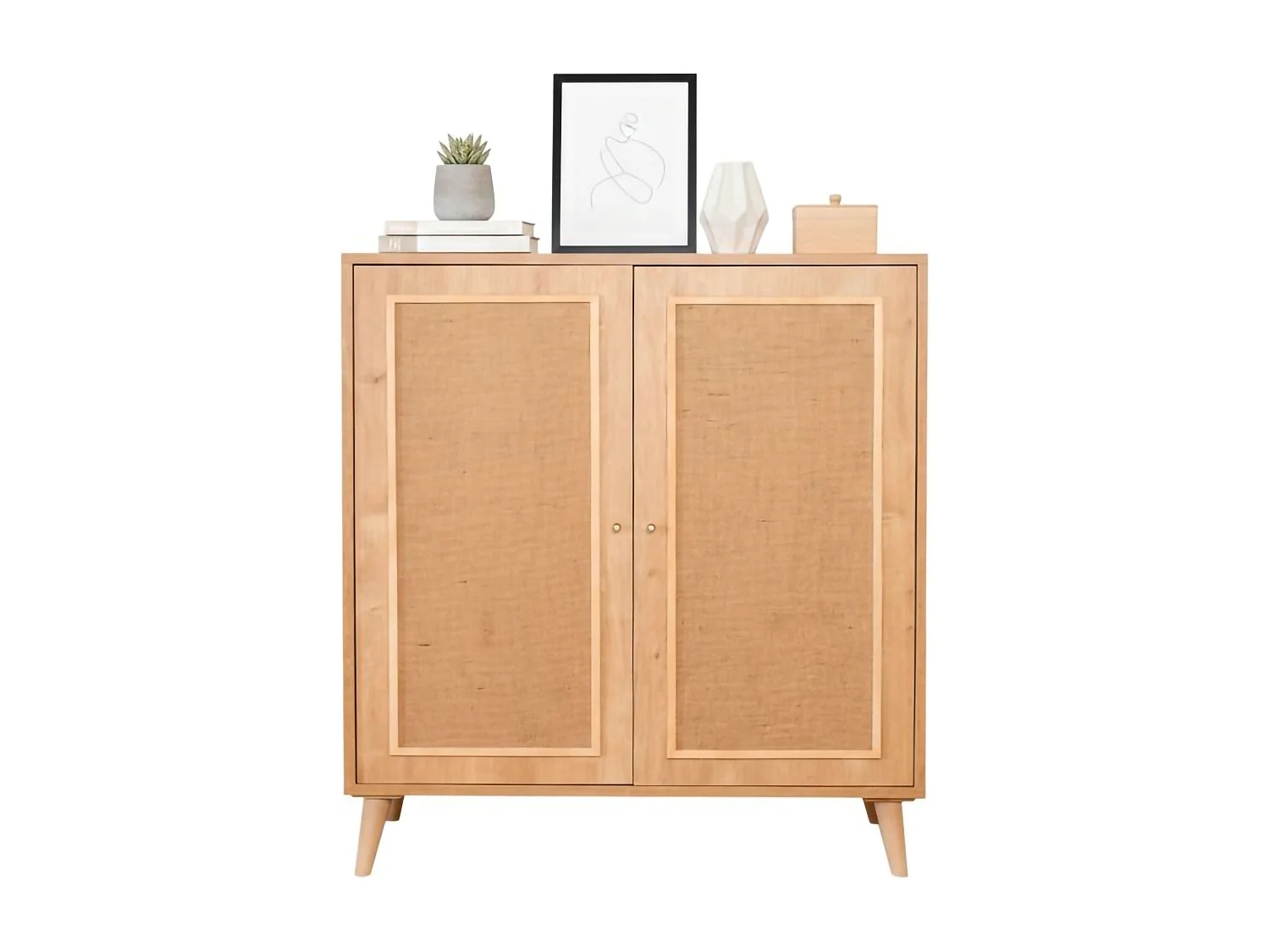 Dpilegg Dressoir, Woonkamer Buffet, Woonkamer, Keuken Pantry, 90x40h110 cm, Eiken
