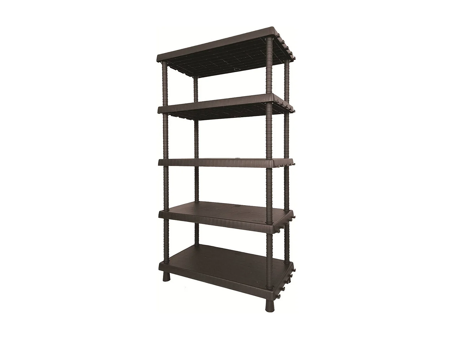 Armoire d'extérieur Incourt, Etagère d'extérieur, Armoire polyvalente avec 3 étagères, 100% Made in Italy, Anthracite, 92x45h165 cm