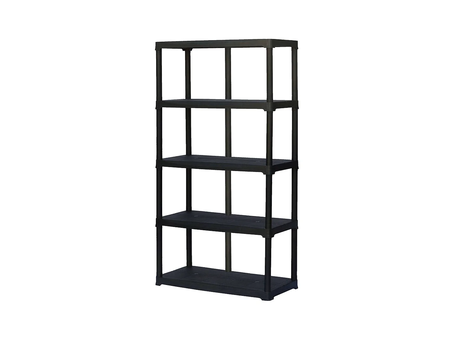 Armoire d'extérieur Damme, Etagère d'extérieur, Armoire de balcon polyvalente, Armoire d'extérieur, 100% Made in Italy, Anthracite, 100x40h176 cm
