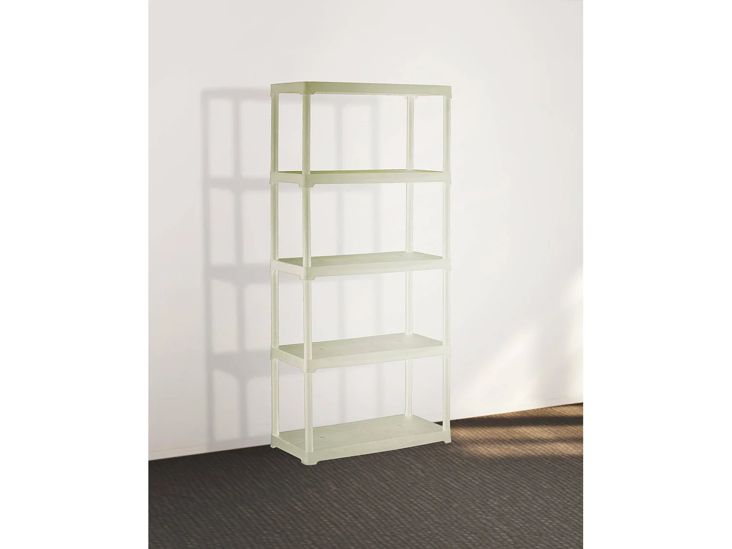 Armoire d'extérieur Eupen, Etagère d'extérieur, Armoire de balcon polyvalente, Armoire d'extérieur, 100% Made in Italy, 80x40h176 cm, Anthracite