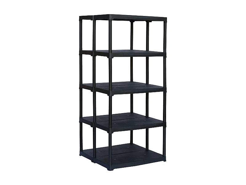 Dammendol buitenkast, buitenplank, multifunctionele balkonkast, buitenkist, 100% Made in Italy, Antraciet, 80x59h176 cm