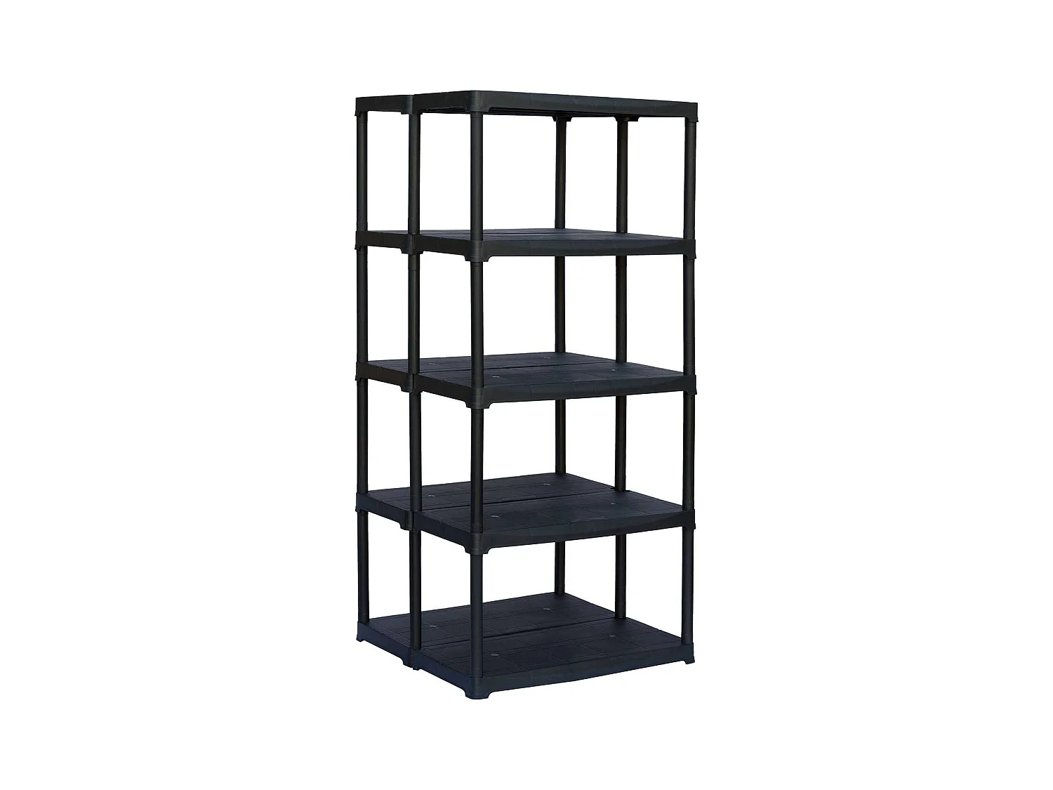 Armoire d'extérieur Damme, Etagère d'extérieur, Armoire de balcon polyvalente, Armoire d'extérieur, 100% Made in Italy, Anthracite, 80x59h176 cm