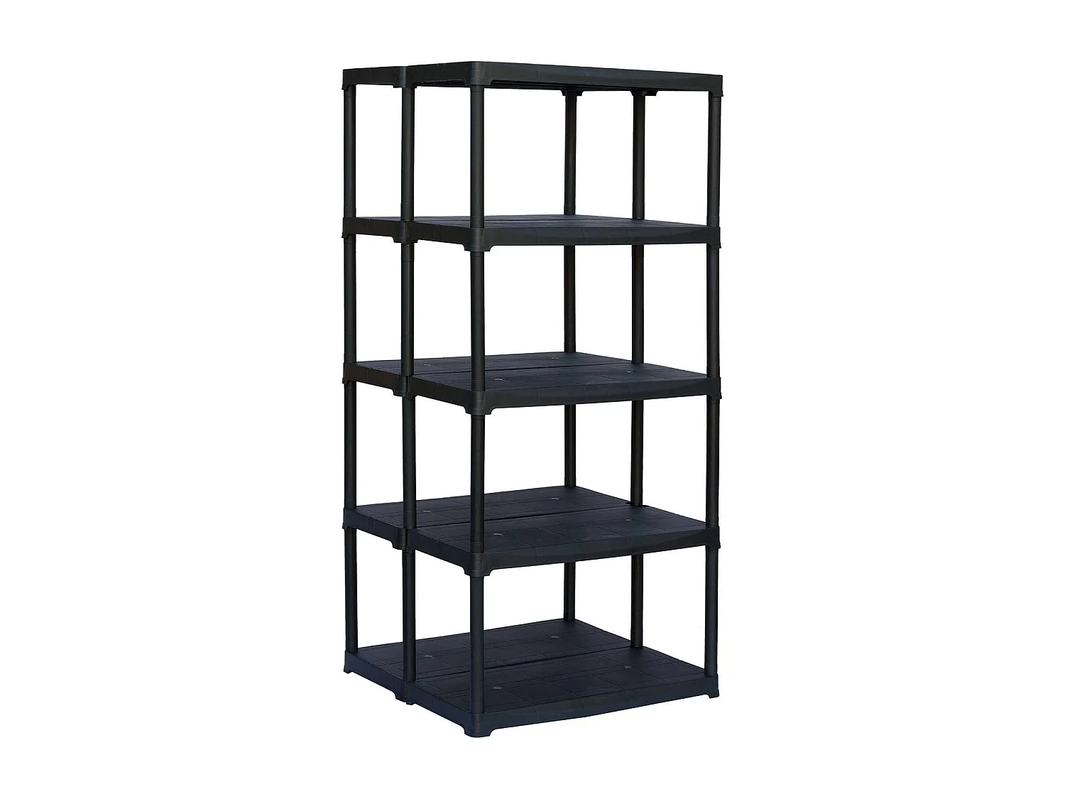 Armoire d'extérieur Damme, Etagère d'extérieur, Armoire de balcon polyvalente, Armoire d'extérieur, 100% Made in Italy, Anthracite, 80x59h176 cm